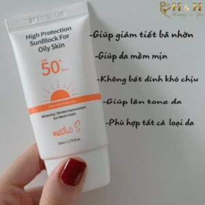 Công dụng của Kem chống nắng da dầu Medic S