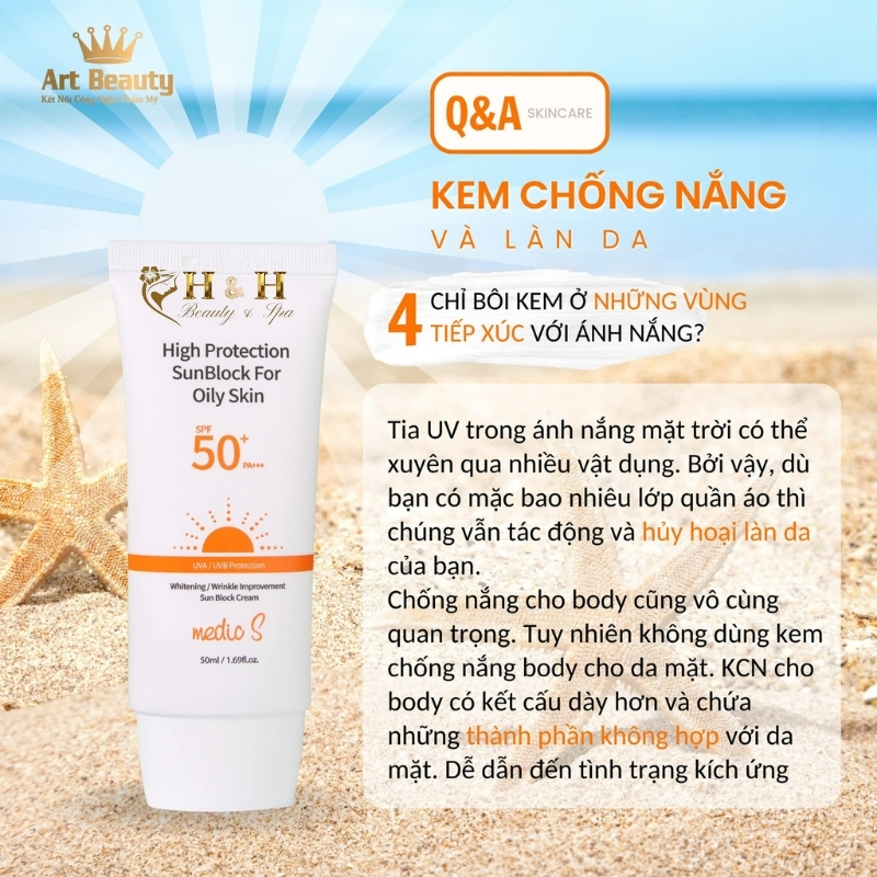 Kem chống nắng Medic S High Protection Sunblock For Oily Skin SPF 50+ PA+++ Kem chống nắng medic S - Câu hỏi thường gặp